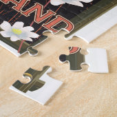 Oostenrijks ijslandse reisposter legpuzzel (Zijkant)