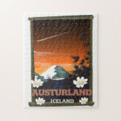 Oostenrijks ijslandse reisposter legpuzzel (Verticaal)