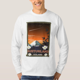 Oostenrijks ijslandse reisposter t-shirt