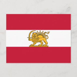 Oostenrijks-Iraanse Leeuw-en-Zon-Erfenisvlag Briefkaart