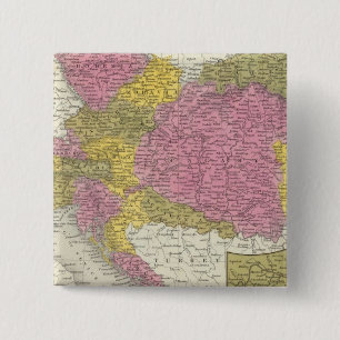 Oostenrijks keizerrijk 4 vierkante button 5,1 cm