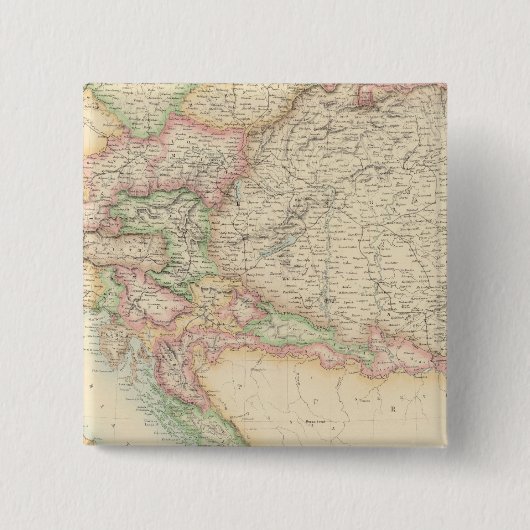 Oostenrijks keizerrijk 4 vierkante button 5,1 cm (Voorkant)