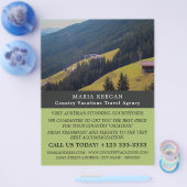 Oostenrijks landschap, reisbureau Adverteren Flyer (Enkel)