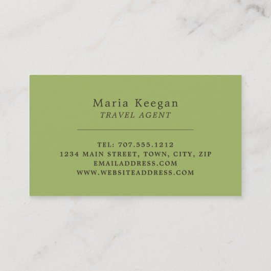 Oostenrijks Landschap, Reisbureau Visitekaartje (Achterkant)