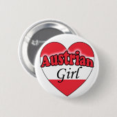 Oostenrijks Meisje Ronde Button 5,7 Cm (Voorkant /achterkant)
