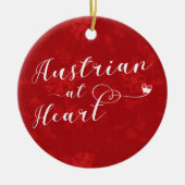 Oostenrijks Ornament voor hart en kerstbomen (Voorkant)