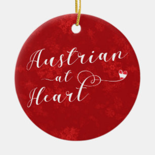 Oostenrijks Ornament voor hart en kerstbomen
