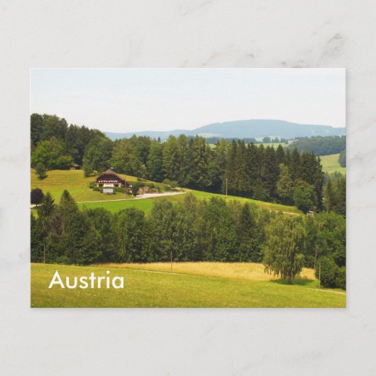 Oostenrijks platteland briefkaart (Voorkant)