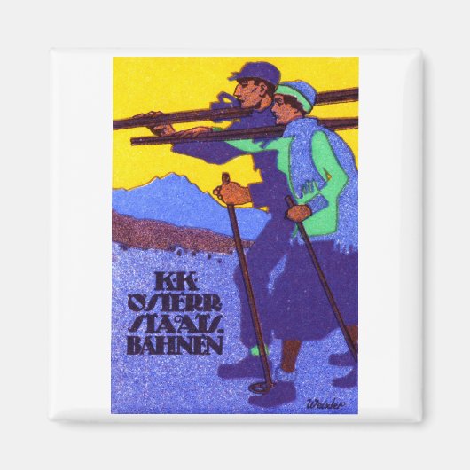 Oostenrijks Poster 1910 Magneet (Voorkant)