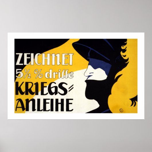 Oostenrijks Poster voor oorlogsobligaties (wit) (Voorkant)