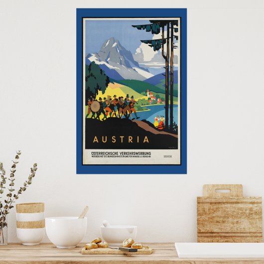  Oostenrijks reisbureau Poster (Keuken)