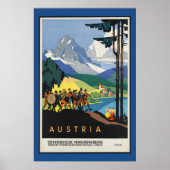  Oostenrijks reisbureau Poster (Voorkant)