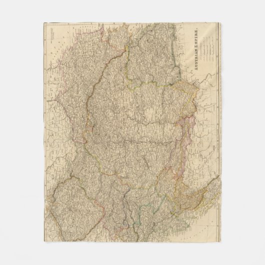 Oostenrijks Rijk 5 Fleece Deken (Voorkant)