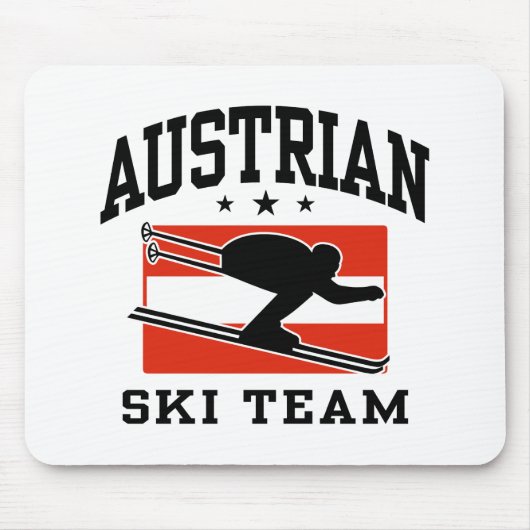 Oostenrijks skiteam muismat (Voorkant)