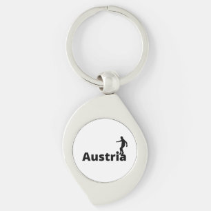 Oostenrijks voetbal sleutelhanger