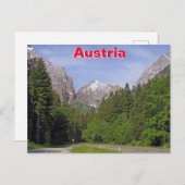 Oostenrijkse Alpen Briefkaart (Voorkant / Achterkant)