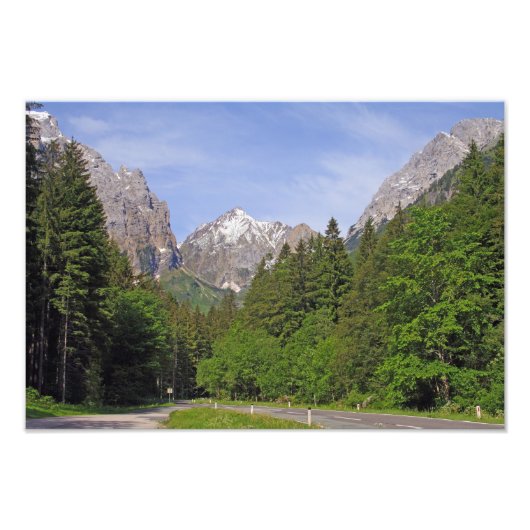 Oostenrijkse Alpen Foto Afdruk (Voorkant)