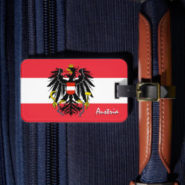 Oostenrijkse Bagagelabels, patriottische Oostenrij Bagagelabel