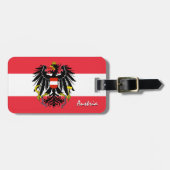 Oostenrijkse Bagagelabels, patriottische Oostenrij Bagagelabel (Voorkant horizontaal)