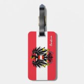 Oostenrijkse Bagagelabels, patriottische Oostenrij Bagagelabel (Achterkant verticaal)
