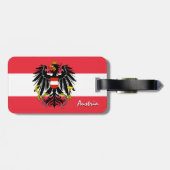 Oostenrijkse Bagagelabels, patriottische Oostenrij Bagagelabel (Achterkant horizontaal)