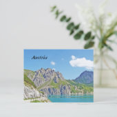 Oostenrijkse bergen in Vorarlberg in de zomer Briefkaart (Staand voorkant)