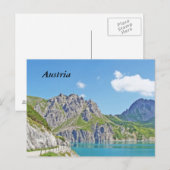 Oostenrijkse bergen in Vorarlberg in de zomer Briefkaart (Voorkant / Achterkant)