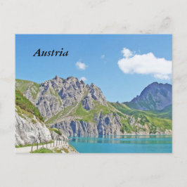 Oostenrijkse bergen in Vorarlberg in de zomer Briefkaart