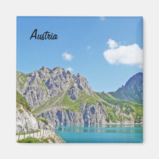 Oostenrijkse bergen in Vorarlberg Magneet (Voorkant)