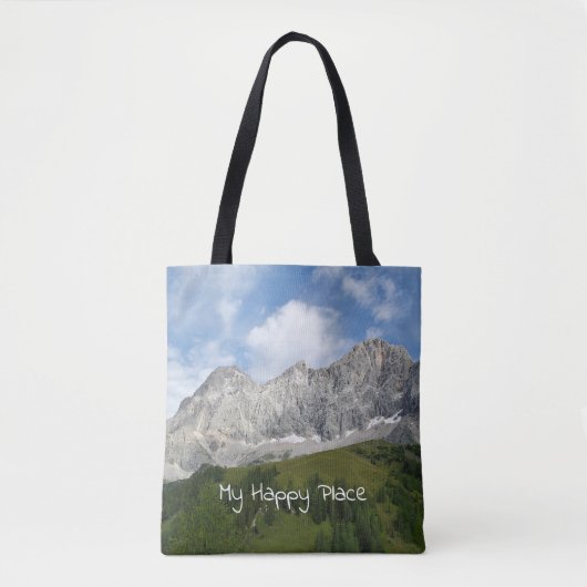 Oostenrijkse bergtoppen tote bag (Voorkant)