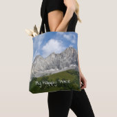 Oostenrijkse bergtoppen tote bag (Dichtbij)