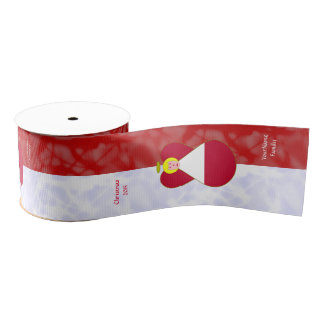 Oostenrijkse engel blond haar rood wit gepersonali grosgrain lint