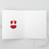 Oostenrijkse engel Chanoeka vlag gepersonaliseerd Kaart (Binnen)