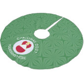 Oostenrijkse engel kerstvlag gepersonaliseerd kerstboom rok (Gekanteld)