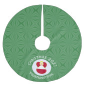 Oostenrijkse engel kerstvlag gepersonaliseerd kerstboom rok (Voorkant)