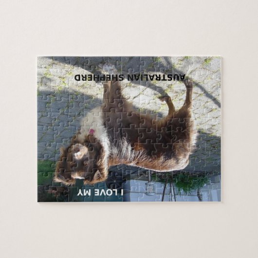 oostenrijkse herder rode tri houdt van pic legpuzzel (Horizontaal)