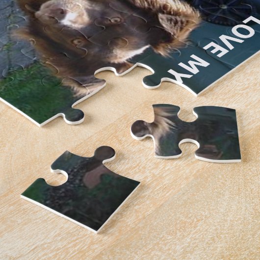 oostenrijkse herder rode tri houdt van pic legpuzzel (Zijkant)