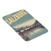  Oostenrijkse hoofdstad Salzburg skyline Magneet (Rechterzijde)