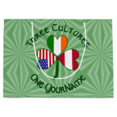 Oostenrijkse Ierse Amerikaanse Shamrock vlag geper Groot Cadeauzakje (Voorkant)