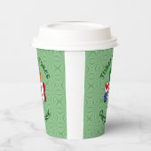 Oostenrijkse Ierse Amerikaanse Shamrock vlag geper Papieren Bekers (Links)