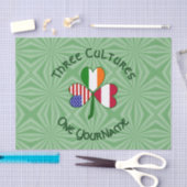 Oostenrijkse Ierse Amerikaanse Shamrock vlag geper Tissuepapier (Craft)