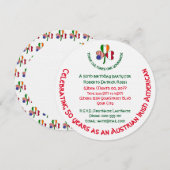 Oostenrijkse Ierse USA Shamrock gepersonaliseerde  Kaart (Voorkant / Achterkant)