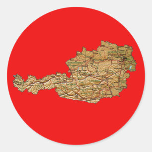 Oostenrijkse kaart sticker