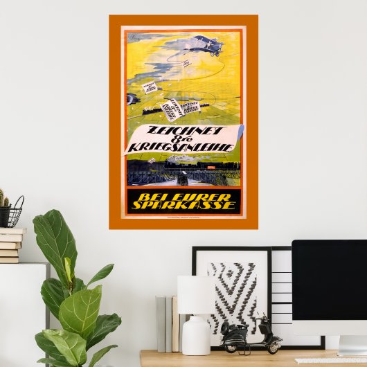 Oostenrijkse lening uit de 8e oorlog (canvas) poster (Thuiskantoor)