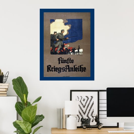 Oostenrijkse lening uit de vijfde oorlog (canvas) poster (Thuiskantoor)