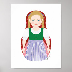 Oostenrijkse Matryoshka Poster