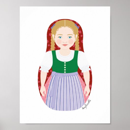 Oostenrijkse Matryoshka Poster (Voorkant)
