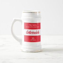 Oostenrijkse nationale vlag bierpul