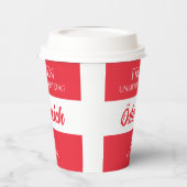 Oostenrijkse nationale vlag papieren bekers (Links)