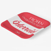 Oostenrijkse nationale vlag papieren bordje (Gebogen)